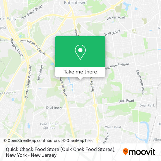 Mapa de Quick Check Food Store (Quik Chek Food Stores)