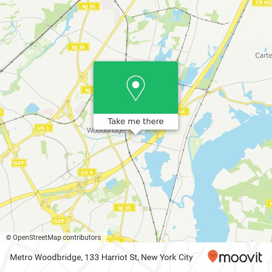 Metro Woodbridge, 133 Harriot St map