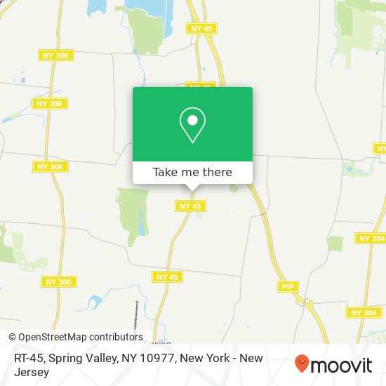 Mapa de RT-45, Spring Valley, NY 10977