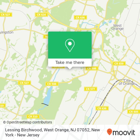 Mapa de Lessing Birchwood, West Orange, NJ 07052