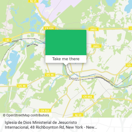 Mapa de Iglesia de Dios Ministerial de Jesucristo Internacional, 48 Richboynton Rd