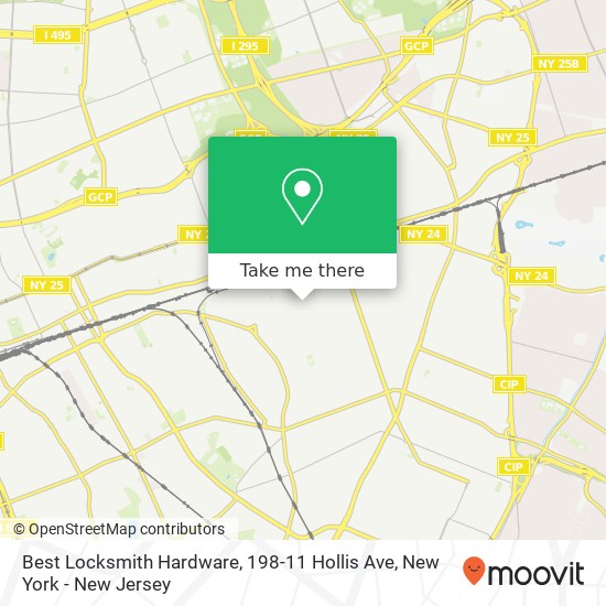 Mapa de Best Locksmith Hardware, 198-11 Hollis Ave
