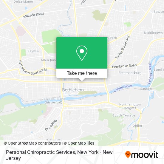 Personal Chiropractic Services map