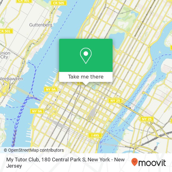 Mapa de My Tutor Club, 180 Central Park S