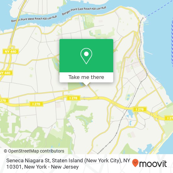 Seneca Niagara St, Staten Island (New York City), NY 10301 map