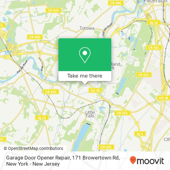 Mapa de Garage Door Opener Repair, 171 Browertown Rd