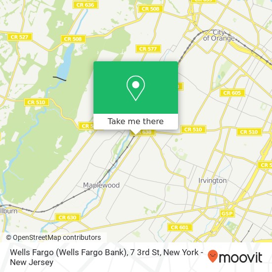 Mapa de Wells Fargo (Wells Fargo Bank), 7 3rd St