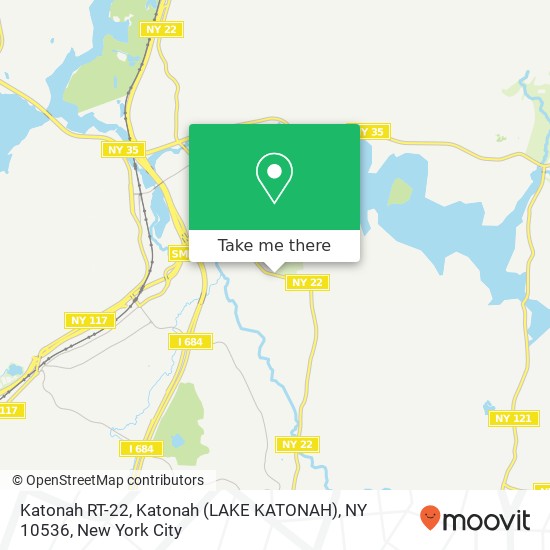 Mapa de Katonah RT-22, Katonah (LAKE KATONAH), NY 10536