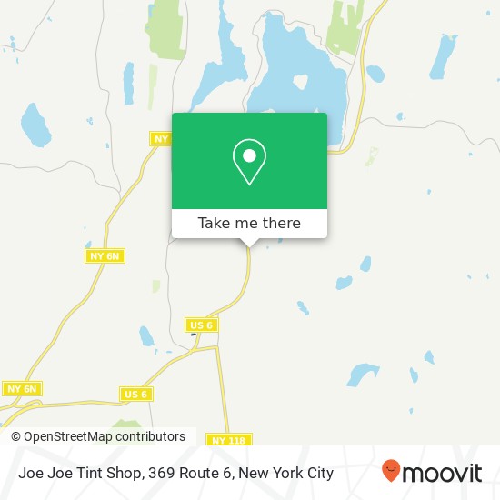 Mapa de Joe Joe Tint Shop, 369 Route 6