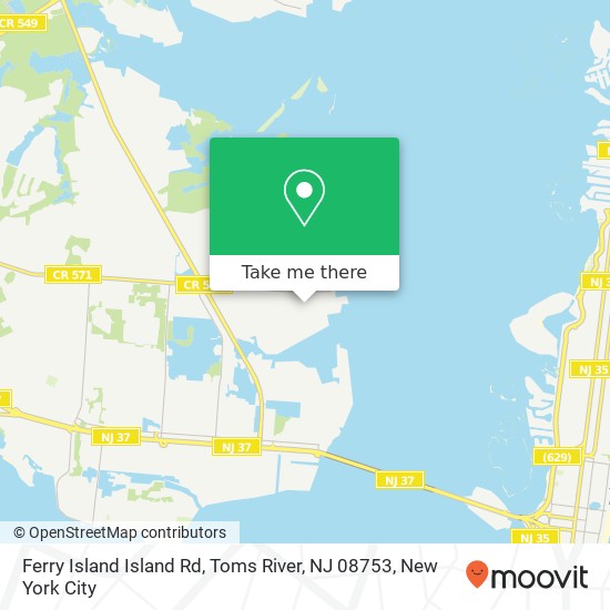 Ferry Island Island Rd, Toms River, NJ 08753 map