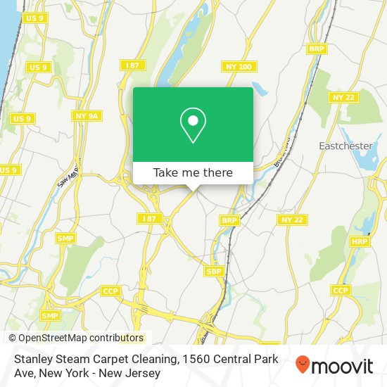 Mapa de Stanley Steam Carpet Cleaning, 1560 Central Park Ave
