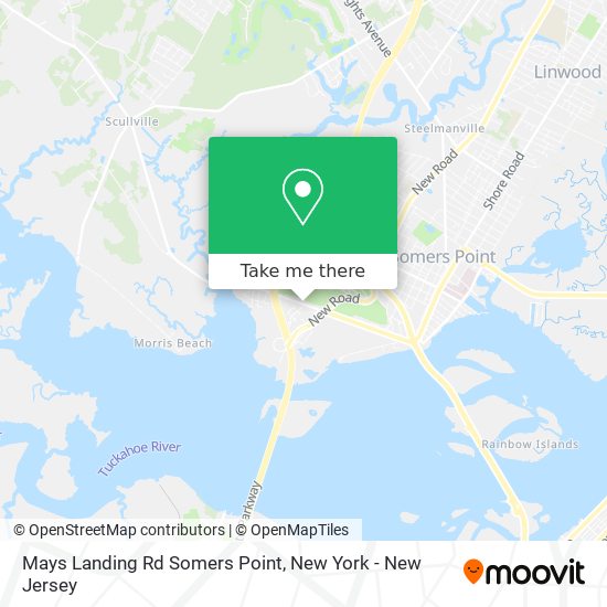 Mays Landing Rd Somers Point map