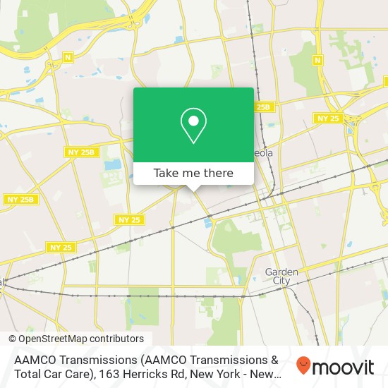 Mapa de AAMCO Transmissions (AAMCO Transmissions & Total Car Care), 163 Herricks Rd