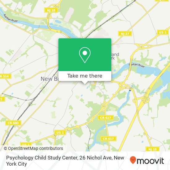 Mapa de Psychology Child Study Center, 26 Nichol Ave