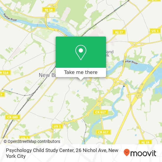 Psychology Child Study Center, 26 Nichol Ave map