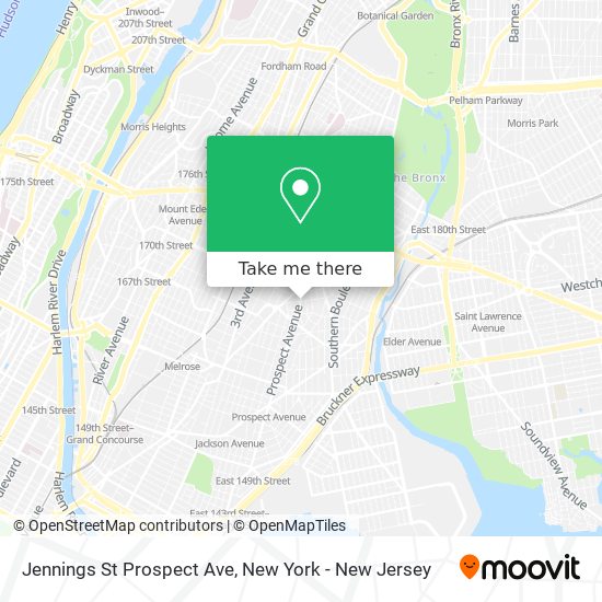 Mapa de Jennings St Prospect Ave