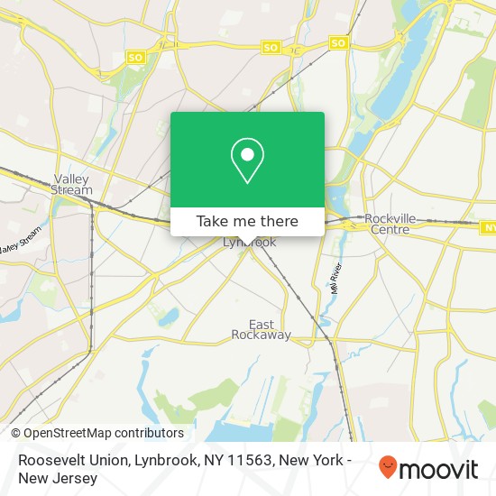 Roosevelt Union, Lynbrook, NY 11563 map