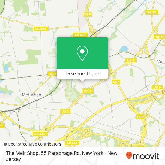 The Melt Shop, 55 Parsonage Rd map