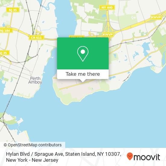 Mapa de Hylan Blvd / Sprague Ave, Staten Island, NY 10307