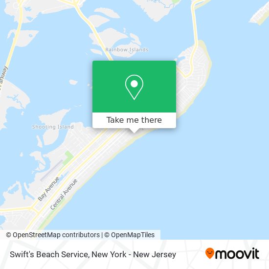 Swift's Beach Service map