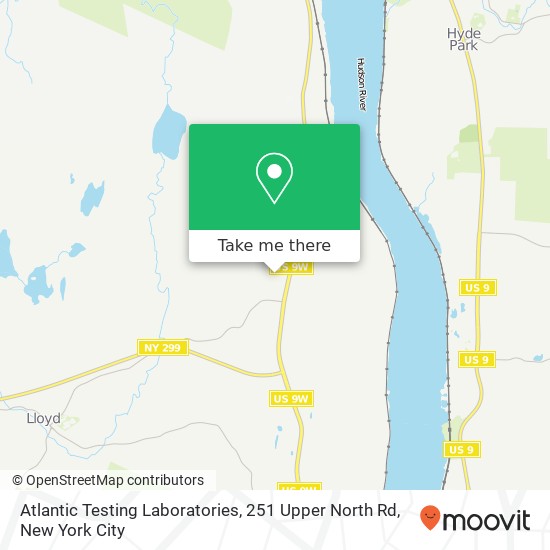 Atlantic Testing Laboratories, 251 Upper North Rd map