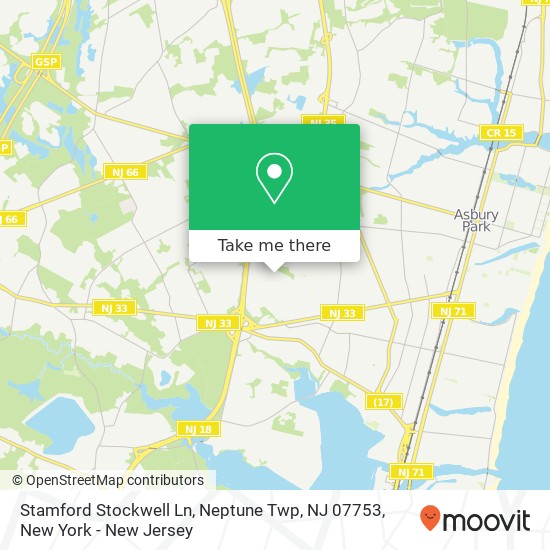 Stamford Stockwell Ln, Neptune Twp, NJ 07753 map