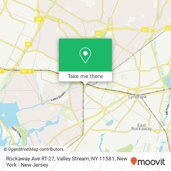 Rockaway Ave RT-27, Valley Stream, NY 11581 map