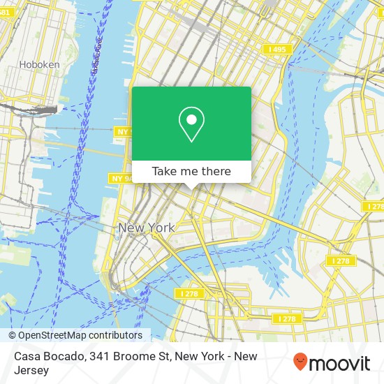 Mapa de Casa Bocado, 341 Broome St