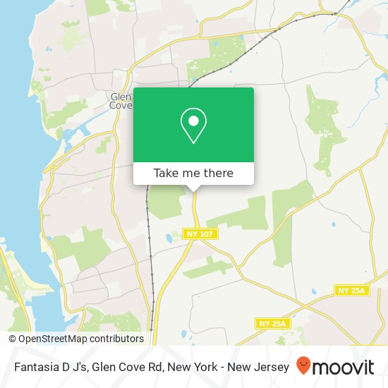 Mapa de Fantasia D J's, Glen Cove Rd
