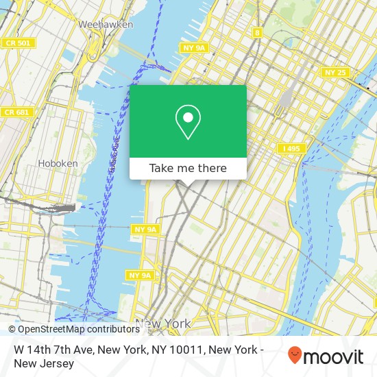 W 14th 7th Ave, New York, NY 10011 map