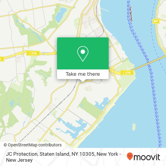 Mapa de JC Protection, Staten Island, NY 10305