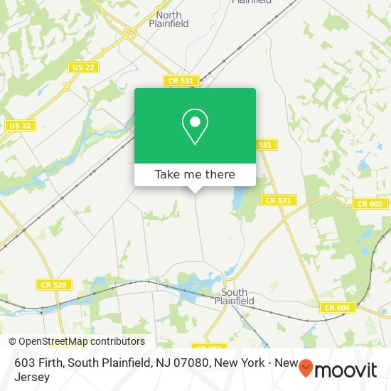 603 Firth, South Plainfield, NJ 07080 map