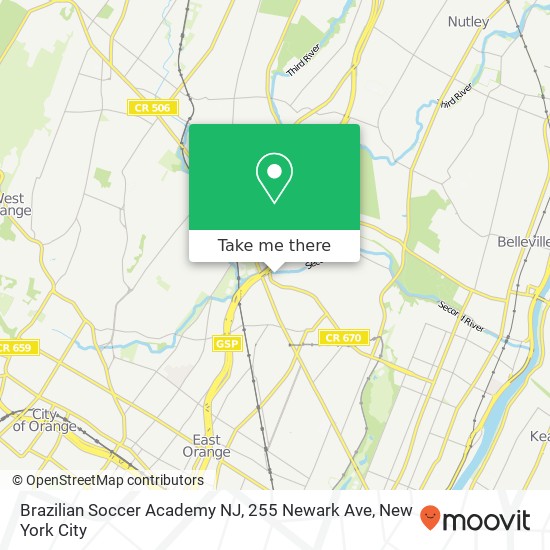 Brazilian Soccer Academy NJ, 255 Newark Ave map