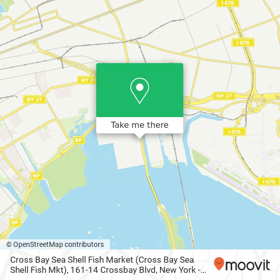 Mapa de Cross Bay Sea Shell Fish Market (Cross Bay Sea Shell Fish Mkt), 161-14 Crossbay Blvd