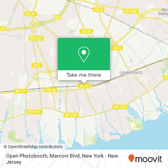 Mapa de Open Photobooth, Marconi Blvd