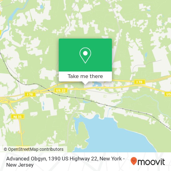 Mapa de Advanced Obgyn, 1390 US Highway 22