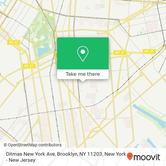 Ditmas New York Ave, Brooklyn, NY 11203 map