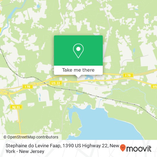 Stephaine do Levine Faap, 1390 US Highway 22 map