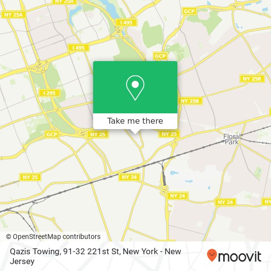 Mapa de Qazis Towing, 91-32 221st St