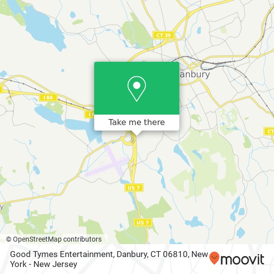 Mapa de Good Tymes Entertainment, Danbury, CT 06810