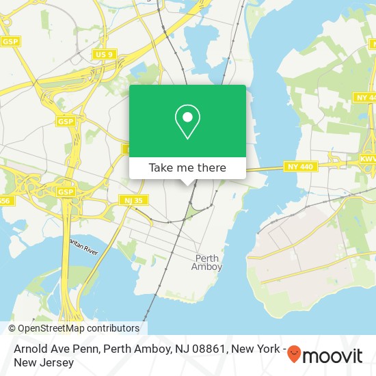 Arnold Ave Penn, Perth Amboy, NJ 08861 map