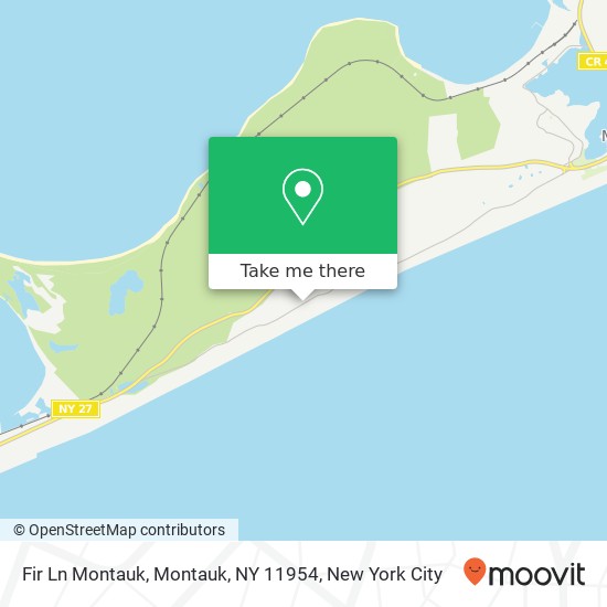 Fir Ln Montauk, Montauk, NY 11954 map