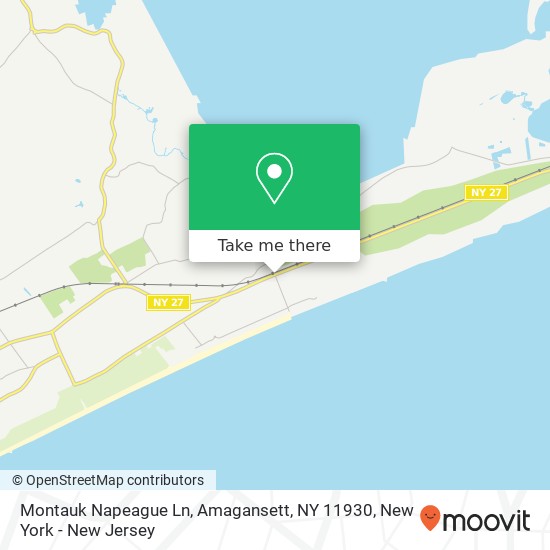 Mapa de Montauk Napeague Ln, Amagansett, NY 11930