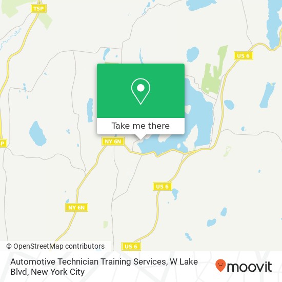 Mapa de Automotive Technician Training Services, W Lake Blvd