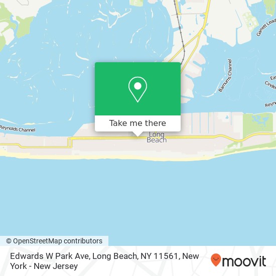Mapa de Edwards W Park Ave, Long Beach, NY 11561