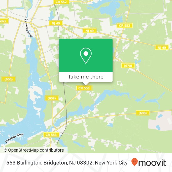 553 Burlington, Bridgeton, NJ 08302 map