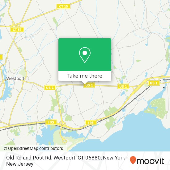 Old Rd and Post Rd, Westport, CT 06880 map