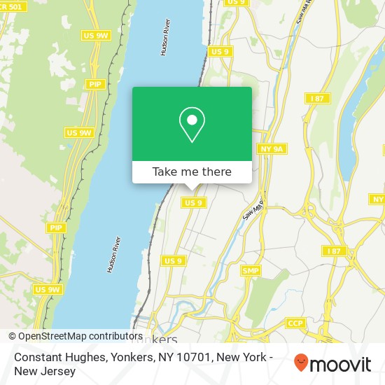 Mapa de Constant Hughes, Yonkers, NY 10701