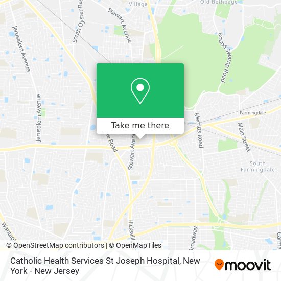 Mapa de Catholic Health Services St Joseph Hospital