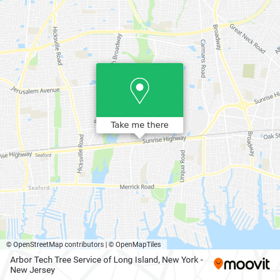 Arbor Tech Tree Service of Long Island map